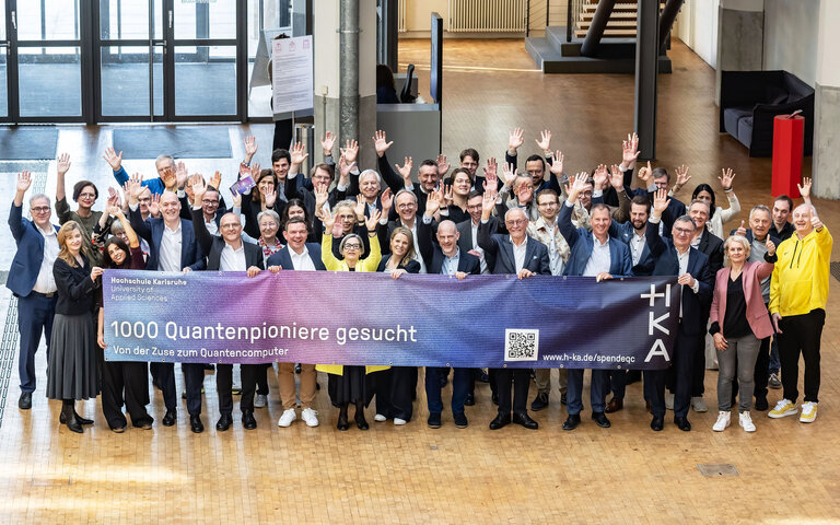 ARTIS-Uli Deck// 20.03.2026 Hochschule Karlsruhe , Start der Spendenkampagne Quantencomputer im ZKM Karlsruhe