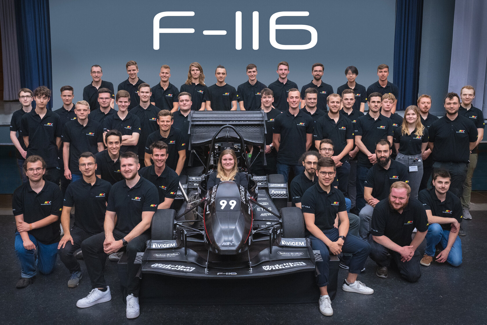 Team High Speed Karlsruhe Team High Speed Karlsruhe mit dem Rennwagen F-116