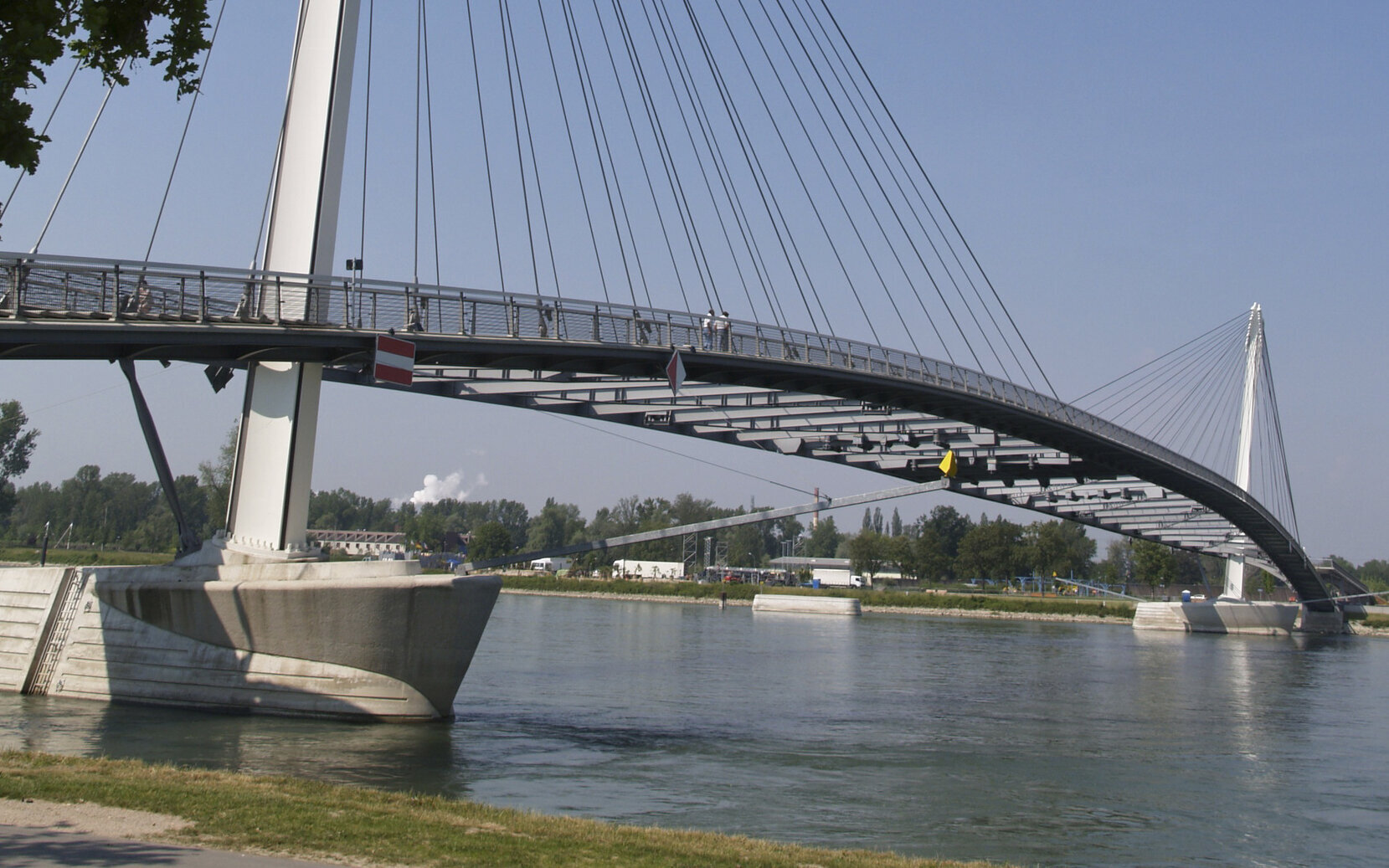 bridge "Passerelle des deux Rives" between Strasbourg and Kehl bridge "Passerelle des deux Rives" between Strasbourg and Kehl