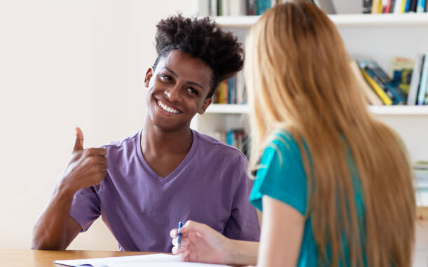 Student bei der Beratung