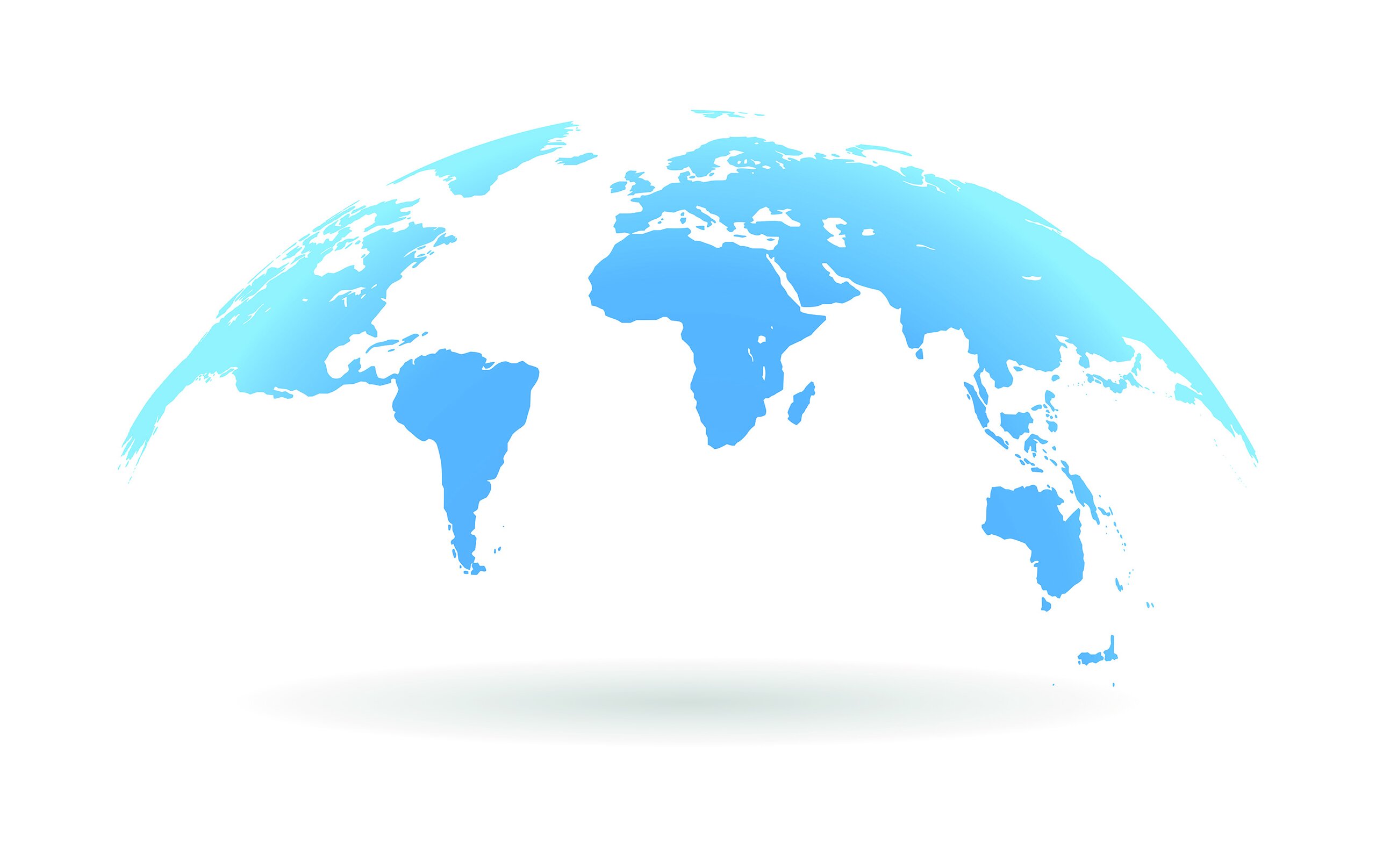 Upper half of a globe Upper half of a globe