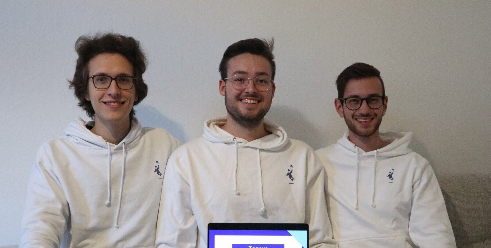Firmengründer Togova Elias Schuster, Tim Lachenicht und Felix Wieland