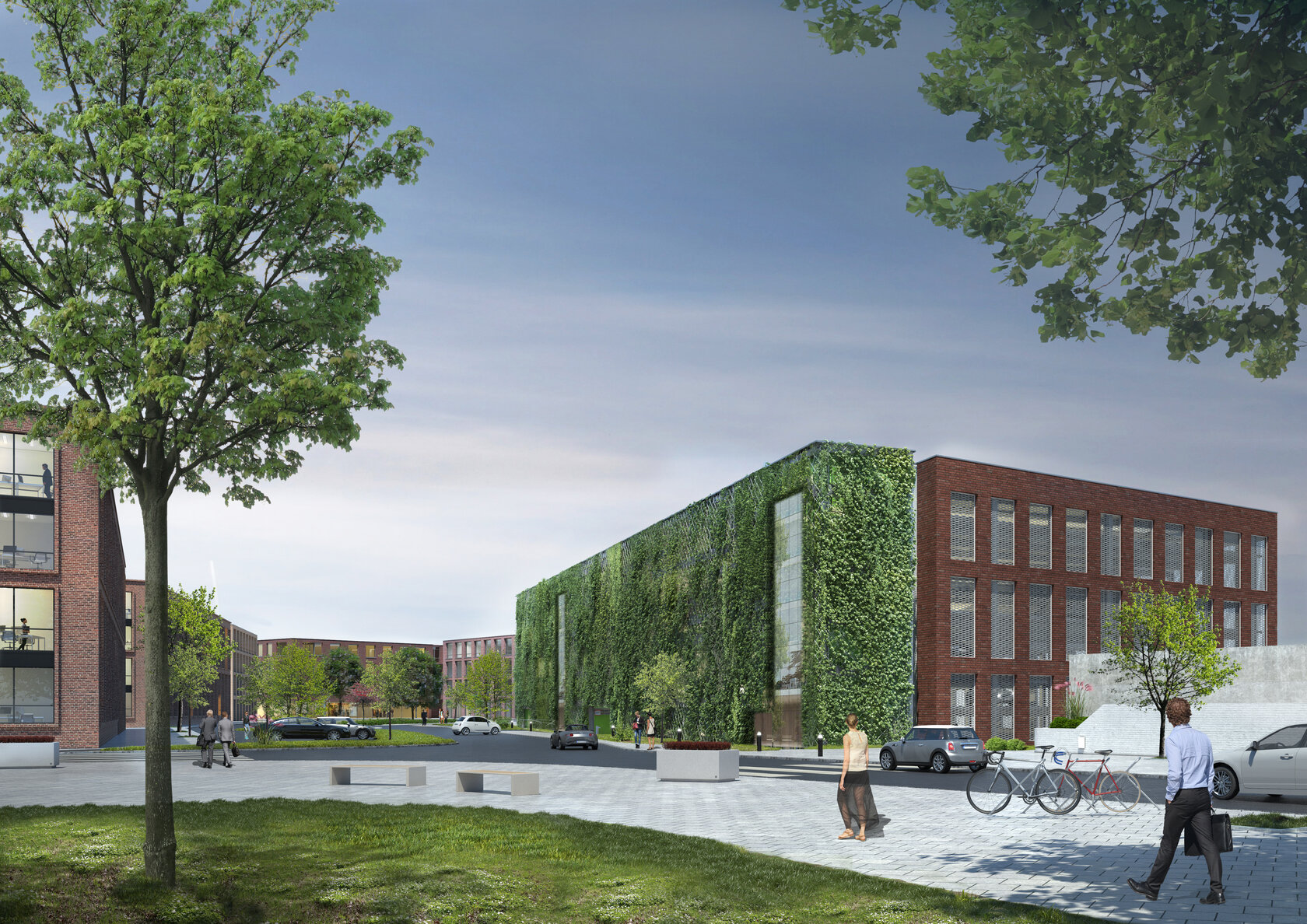 Project Green4EVer: Visualization parking garage Klinker Efeu Project Green4EVer: Visualization parking garage Klinker Efeu