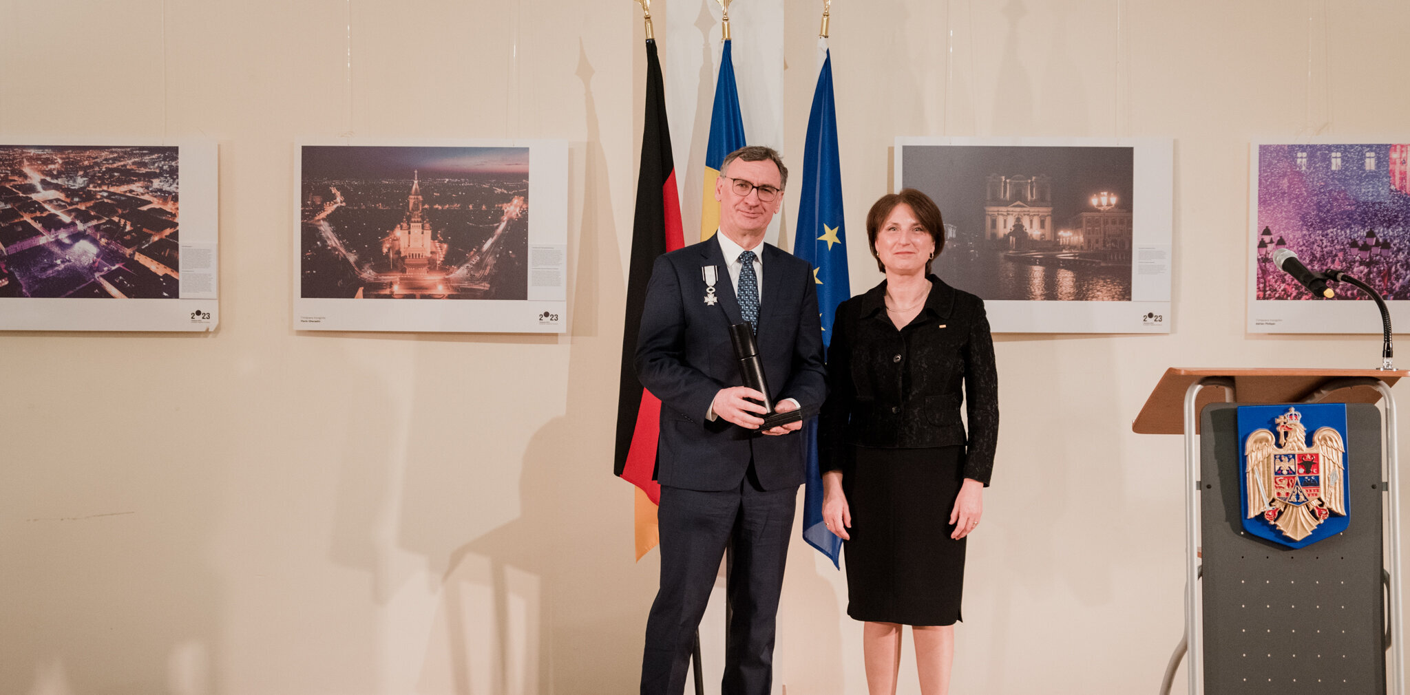 Rumänische Botschaft Berlin Verleihung des Nationalen Verdienstordens in Berlin