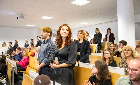 Absolventenfeier in der Amalienstra&szlig;e