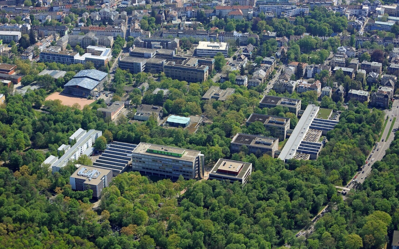 Luftaufnahme Campus aus Richtung Norden
