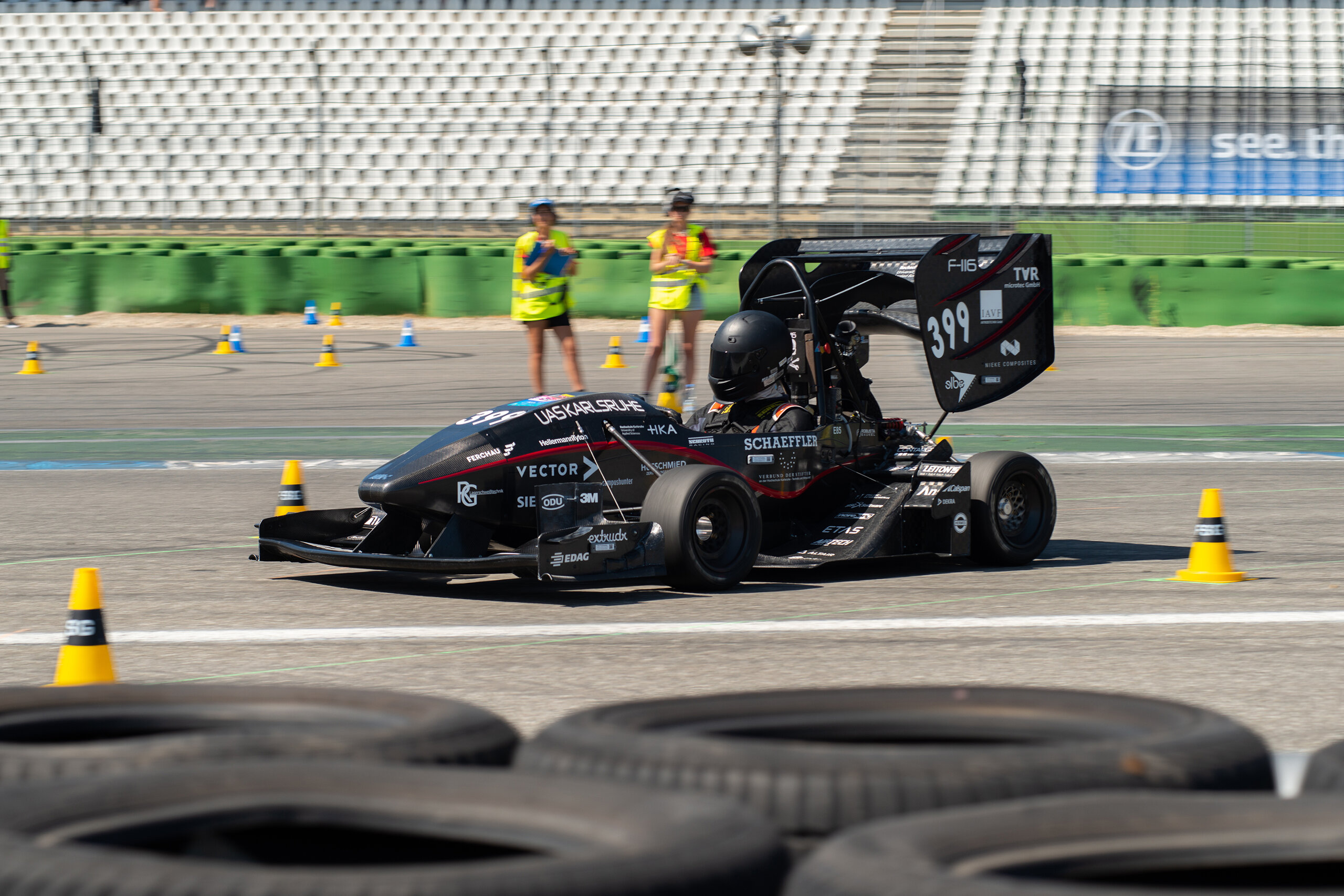 Team High Speed Karlsruhe bei der FSG F-116 auf der Rennstrecke